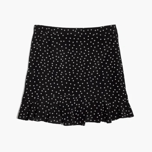 Madewell Silk Skirt in Star Scatter size 4 - Picture 1 of 9
